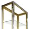 Hollywood Regency Brass and Smoked Glass Shelves by Renato Zevi, 1970s, Set of 2 8