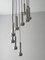 Space Age Chromed Metal Cascading Ceiling Lamp, 1970s 4
