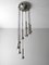 Space Age Chromed Metal Cascading Ceiling Lamp, 1970s, Image 1