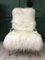 Mid-Century White Sheepskin Armchair, Image 1