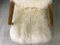 Mid-Century White Sheepskin Armchair, Image 11