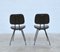 Italian Steel and Wood Model D12 Dining Chairs by Mario Rinaldi for Rima, 1950s, Set of 2 6