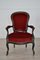 Antique Louis Philippe Style Italian Lounge Chairs, Set of 2, Image 1