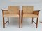 Danish Teak and Leather Armchairs by Hans Olsen for Skipper, 1960s, Set of 2 1