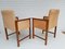 Danish Teak and Leather Armchairs by Hans Olsen for Skipper, 1960s, Set of 2 6