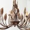 Vintage French Brass Chandelier, 1970s, Image 5