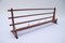 Mid-Century Scandinavian Teak and Brass Coat Rack, 1960s 5