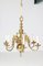 Antique Baroque Style Dutch Brass Chandelier, 1880s, Image 5