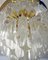 Lámpara de araña bañada en oro y cristal de Paolo Venini para Camer, Italy, años 70, Imagen 7