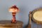 Vintage Red Art Glass Candleholder, 1950s, Image 3