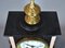 Reloj de repisa francés antiguo de mármol y pizarra, Imagen 10