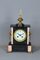 French Antique Slate & Marble Mantel Clock 1