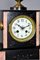 Reloj de repisa francés antiguo de mármol y pizarra, Imagen 8