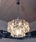 German Crystal Glass & Chrome Ceiling Lamp from Kinkeldey, 1960s 1