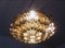 German Crystals & Gilt Brass Ceiling Lamp from Palwa, 1970s, Image 2