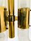 Vintage Brass and Glass Ceiling Lamp by Aldo Nason for Mazzega, 1970s 8