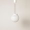 Weiße Deckenlampe aus Opalglas, 1930er 1