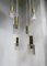 Brass and Glass Cascading Ceiling Lamp, 1960s 3