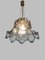 Italian Murano Glass & Brass Ceiling Lamp from Mazzega, 1960s 7