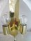 Lámpara colgante alemana de cristal de Murano esmerilado y latón de Kaiser Idell / Kaiser Leuchten, años 60, Imagen 9