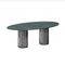 Green Serpentine Marble and Cast Aluminum Doris Dining Table by Fred & Juul 1