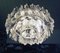 Austrian Crystal and Silver Plated Nickel Ceiling Lamp from Bakalowits & Söhne, 1950s, Image 3