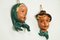 Ceramic Wall Masks, 1950s, Set of 2 10