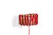 Large Red Macaron Wall Lamp by Silvia Ceñal for Emko, Image 1