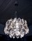 Lampadario in cristallo e nichel placcato in argento di Bakalowits & Söhne, Austria, anni '50, Immagine 2