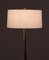 Mid-Century Scandinavian Brass and Leather Floor Lamp from Bergboms, 1960s 4