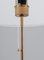 Mid-Century Scandinavian Brass and Leather Floor Lamp from Bergboms, 1960s 6