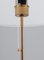 Mid-Century Scandinavian Brass and Leather Floor Lamp from Bergboms, 1960s, Image 6