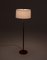 Mid-Century Scandinavian Brass and Leather Floor Lamp from Bergboms, 1960s 3
