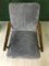 Fauteuil Mid-Century en Peau de Mouton Gris 6