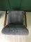 Mid-Century Sessel aus Schaffell in Grau 13