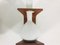 Mid-Century Italian Teak and Opaline Glass Sconces, 1960s, Set of 2 4