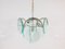Mid-Century 3-Tier Chrome and Glass Chandelier by Gino Vistosi , 1960s, Image 7