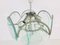 Dreistufiger Mid-Century Kronleuchter aus Chrom & Glas von Gino Vistosi, 1960er 4