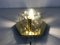 Mid-Century Einbaulampe aus Messing & Eisglas von Doria Leuchten, 1960er 8