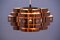 Danish Copper Ceiling Lamp by Werner Schou for Coronell Elektro, 1960s 2