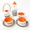 Mid-Century French Ceramic Coffee Set by Lili, 1950s, Set of 7, Image 1