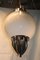 Chromed Metal and Murano Glass Ceiling Lamp from Selenova, 1970s 8