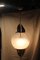 Lampada da soffitto in metallo cromato e vetro di Murano di Selenova, anni '70, Immagine 5