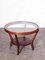 Round Dark Oak Side Table by Kozelka & Kropacek for Interieur Praha, 1950s 2