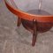 Round Dark Oak Side Table by Kozelka & Kropacek for Interieur Praha, 1950s 7
