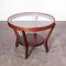 Round Dark Oak Side Table by Kozelka & Kropacek for Interieur Praha, 1950s, Image 1