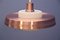 Danish Pink Copper and Opaline Glass Ceiling Lamp, 1960s, Image 7