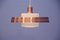 Danish Pink Copper and Opaline Glass Ceiling Lamp, 1960s 1
