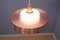 Danish Pink Copper and Opaline Glass Ceiling Lamp, 1960s 6