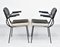 Metal and Vinyl Armchairs, 1950s, Set of 2, Image 2